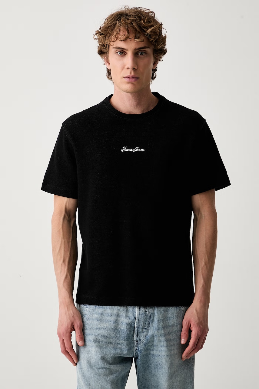 Guess Jeans t-shirt ανδρικό με βαμβάκι