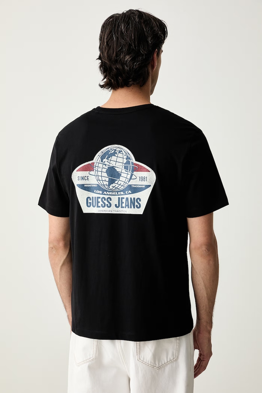 Guess Jeans T-shirt męski bawełniany