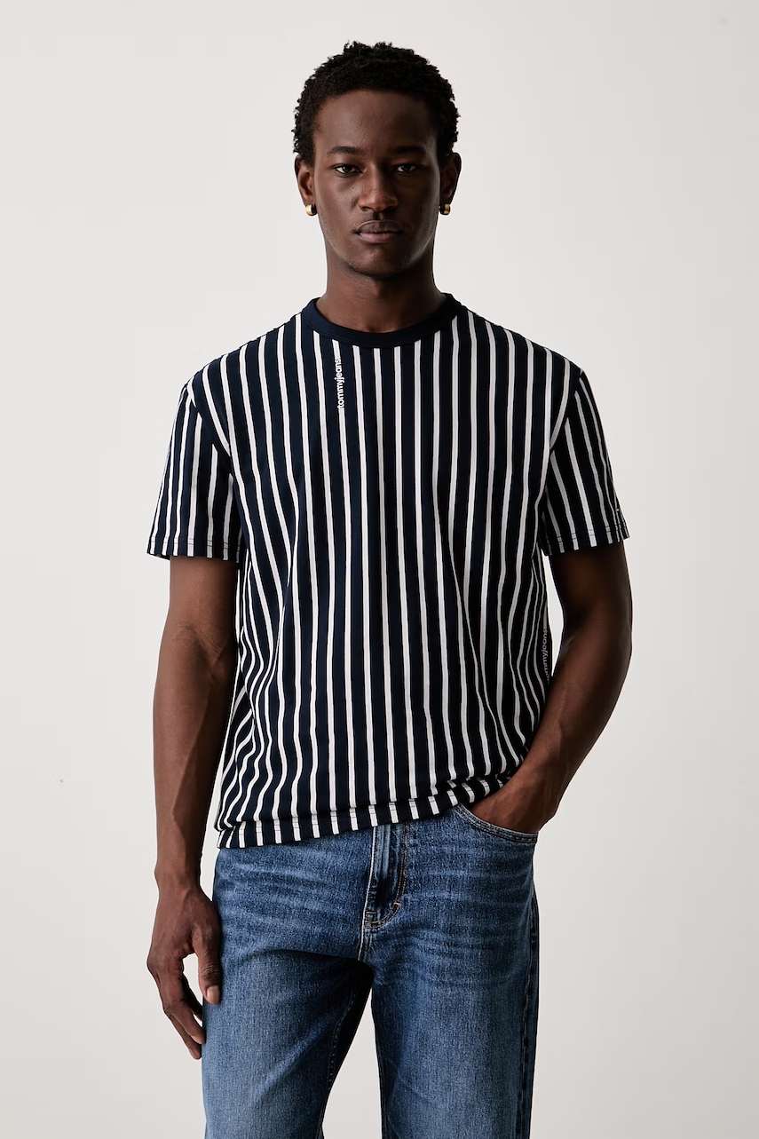 Tommy Jeans t-shirt ανδρικό βαμβακερό