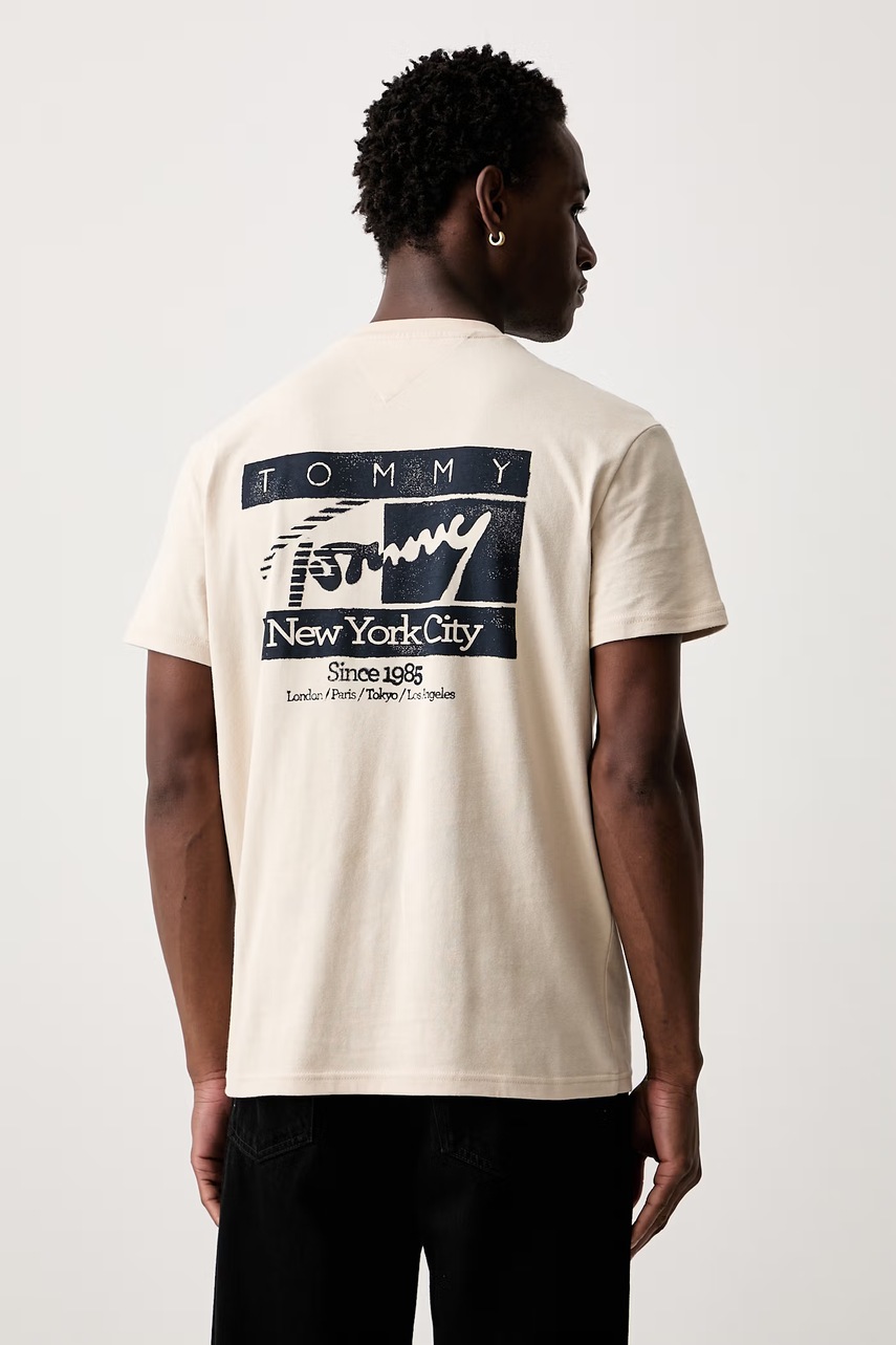 Tommy Jeans t-shirt ανδρικό βαμβακερό