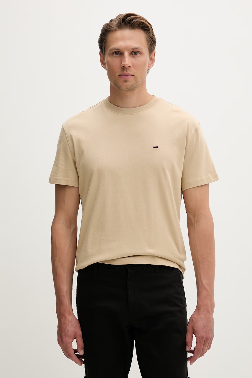 Tommy Jeans T-shirt oversize Ανδρικός βαμβακερός