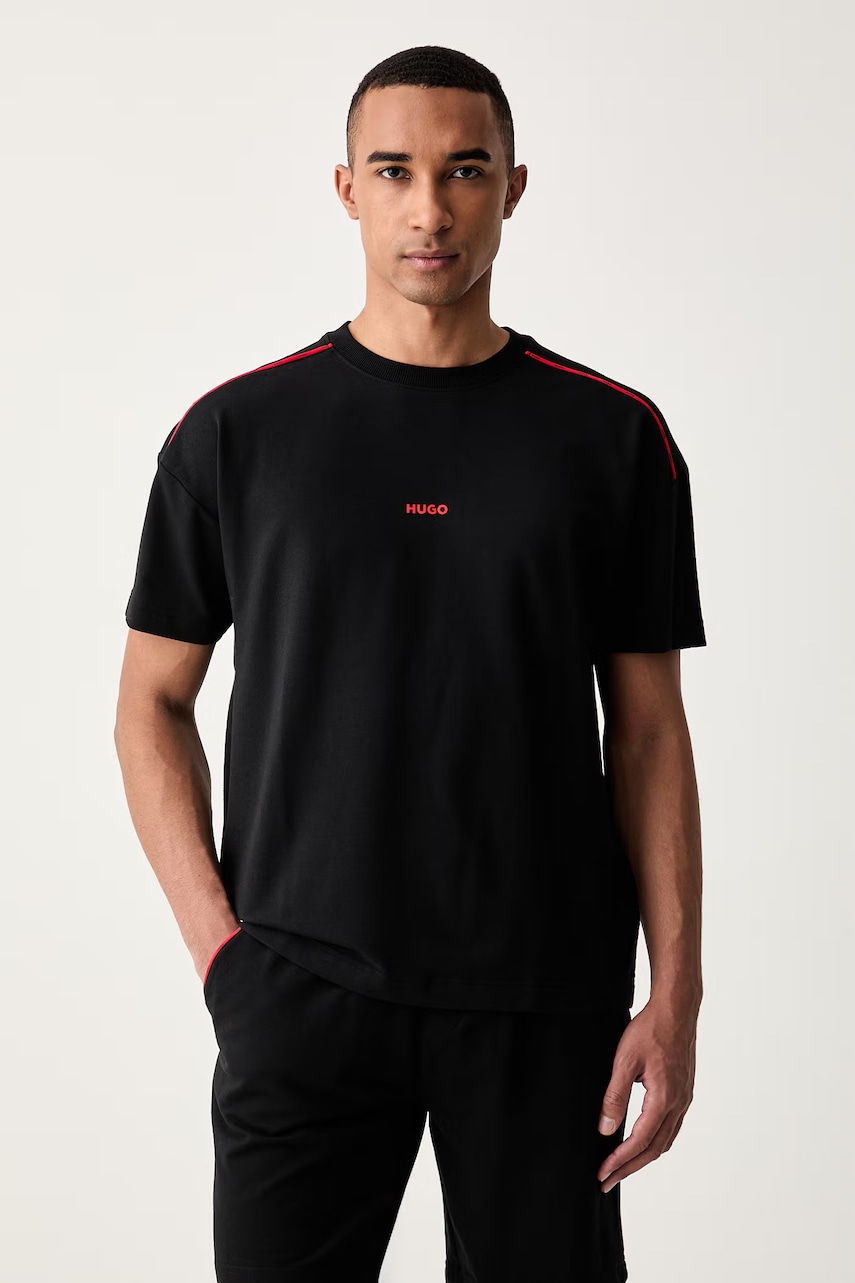 HUGO oversize t-shirt ανδρικό με βαμβάκι NOAH T-SHIRT