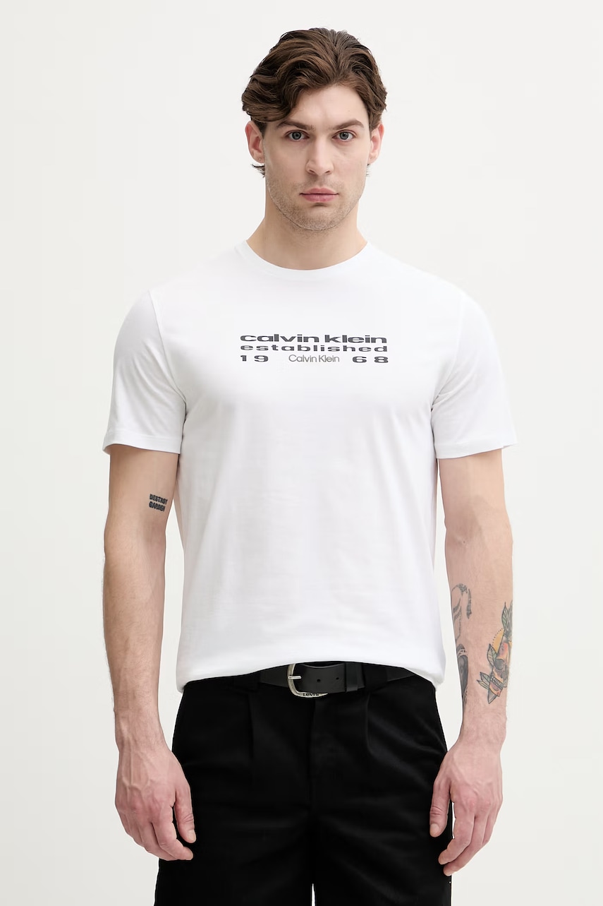 Calvin Klein Jeans T-shirt męski bawełniany