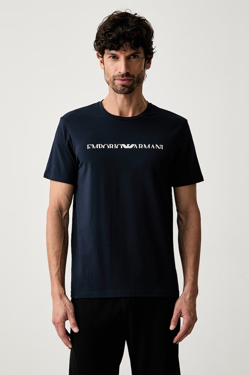 Emporio Armani Underwear T-shirt lounge męski bawełniany z elastanem