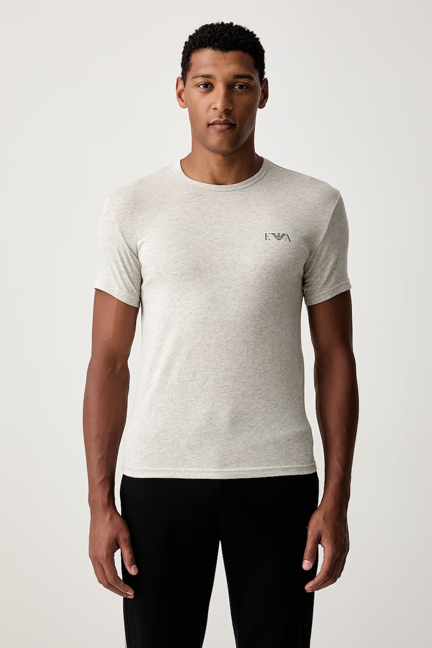 Emporio Armani Underwear T-shirt lounge męski bawełniany z elastanem