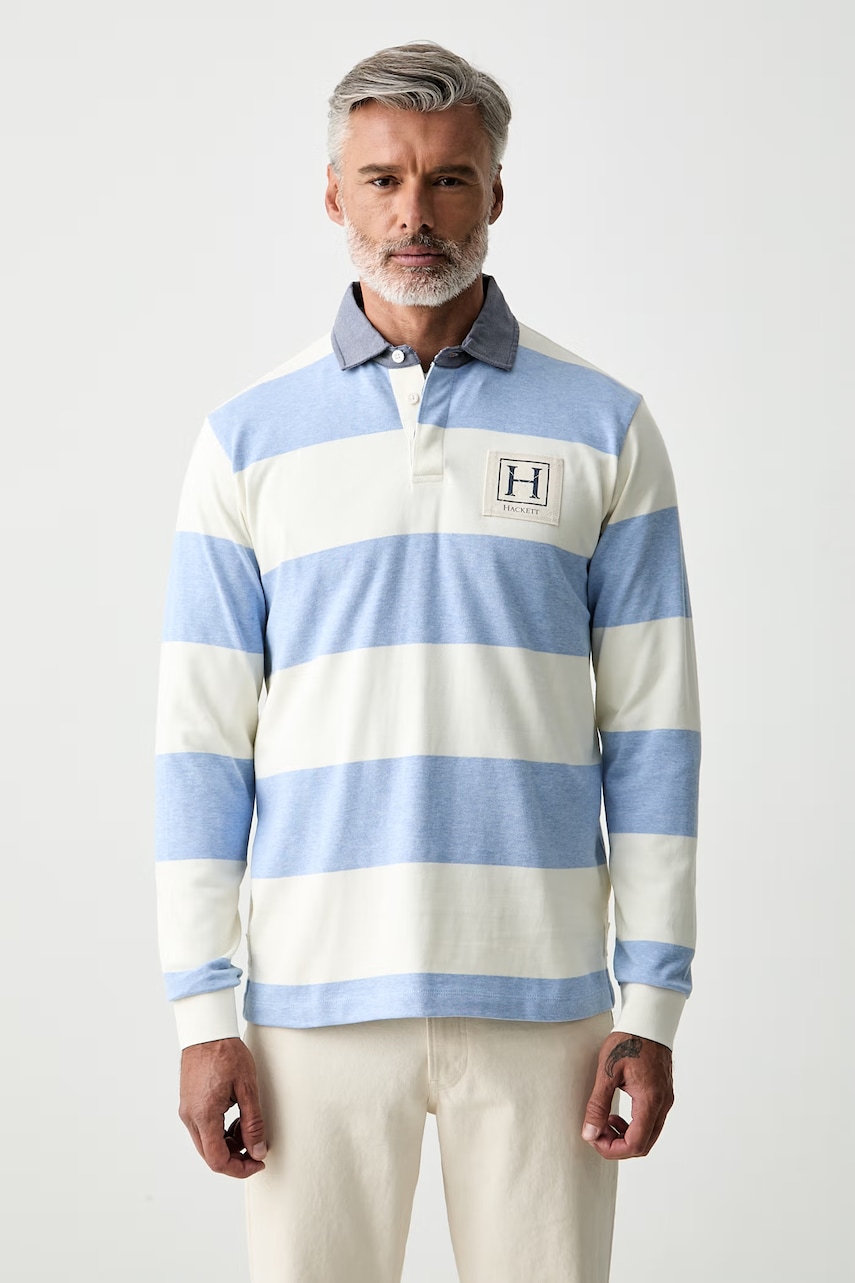 Hackett London longsleeve męski bawełniany