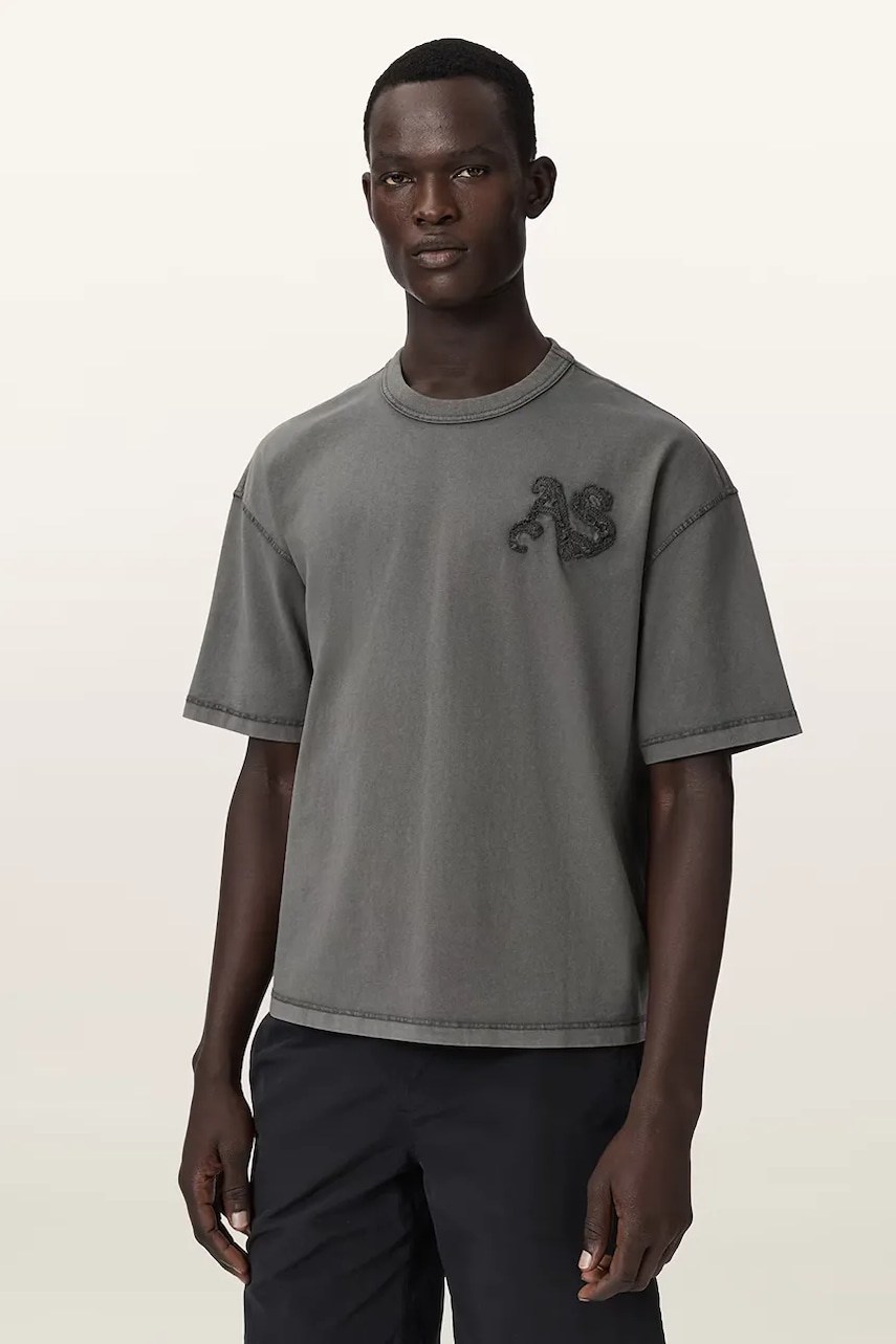 AllSaints T-shirt męski bawełniany INSIGNIA