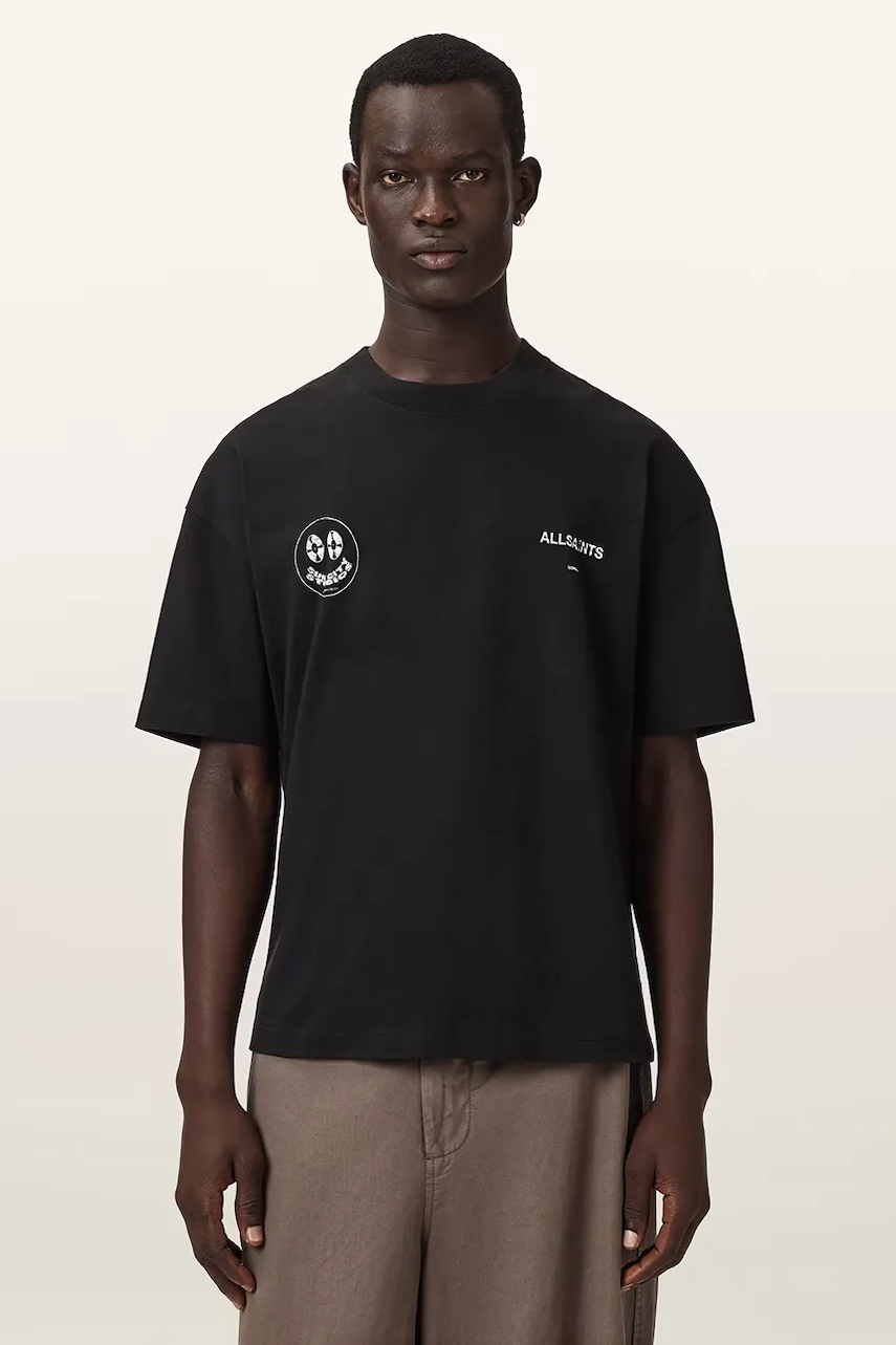 AllSaints t-shirt ανδρικό βαμβακερό SPINNER
