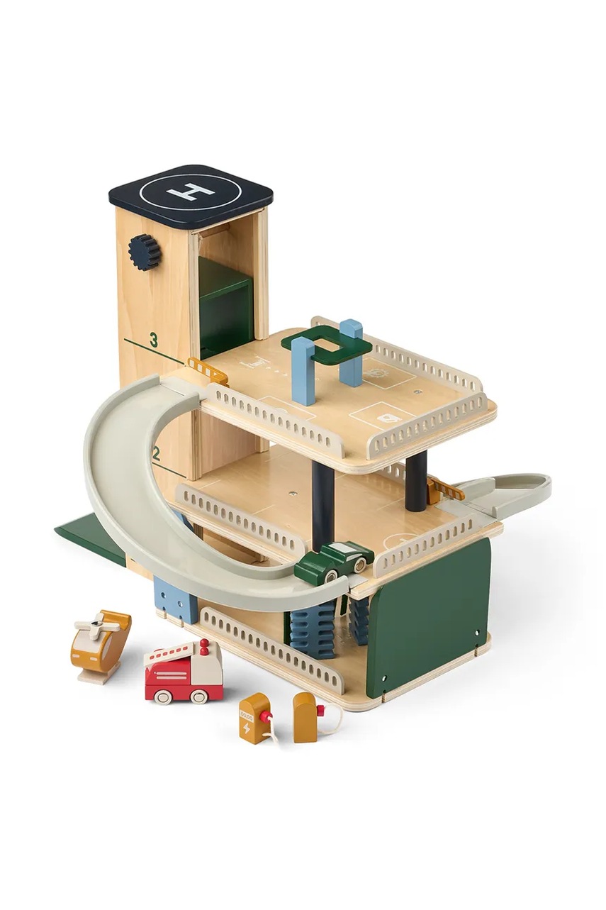Liewood  Играчка за активност за деца Jordy Wooden Multi Play Parking Tower