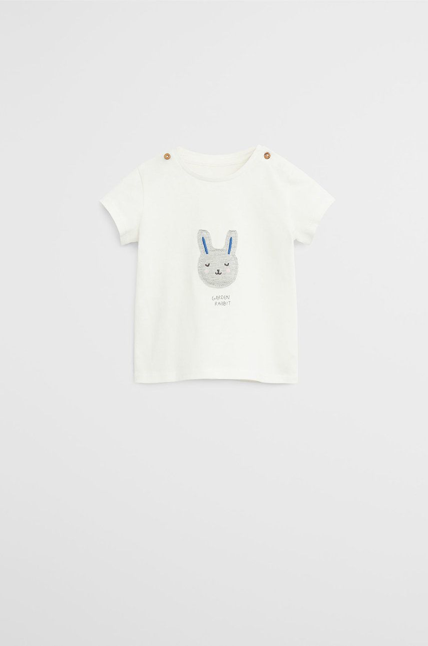 Mango Kids - T-shirt niemowlęcy Carrot 62-80 cm