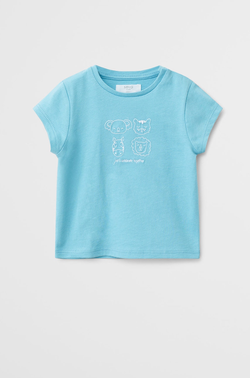 Mango kids - tricou bebe ani 62-80 cm