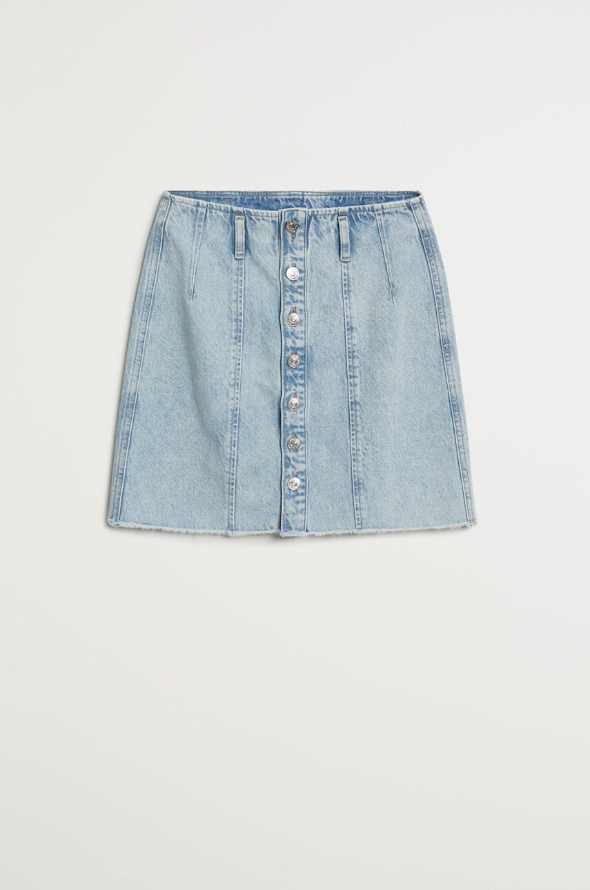 Mango - fusta jeans buttons
