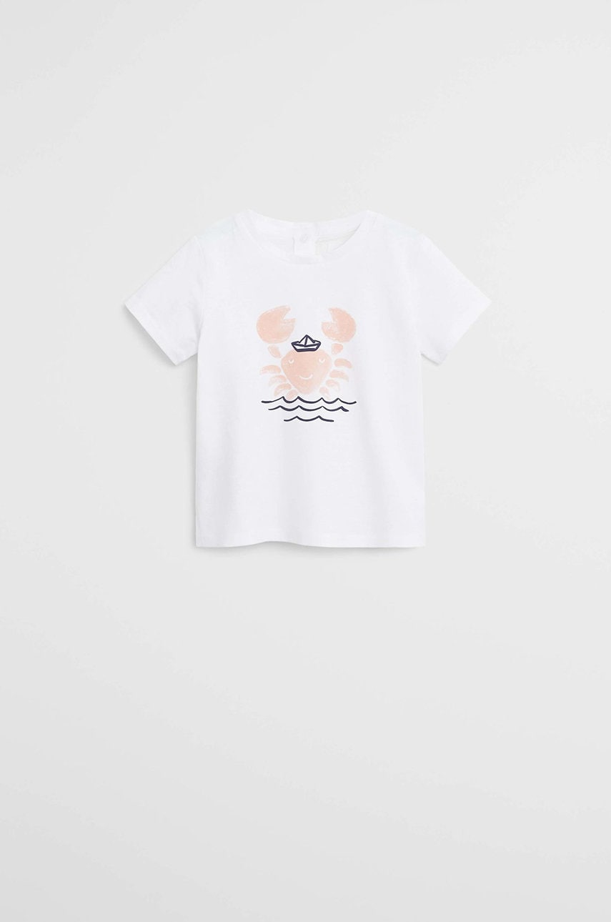 Mango kids - tricou copii crab 80-104 cm