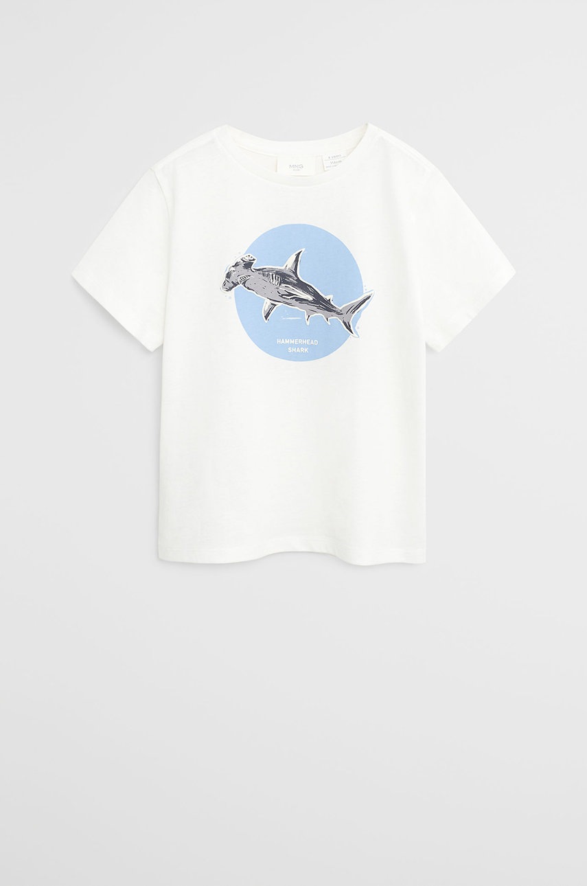 Mango kids - tricou copii blue 110-164 cm