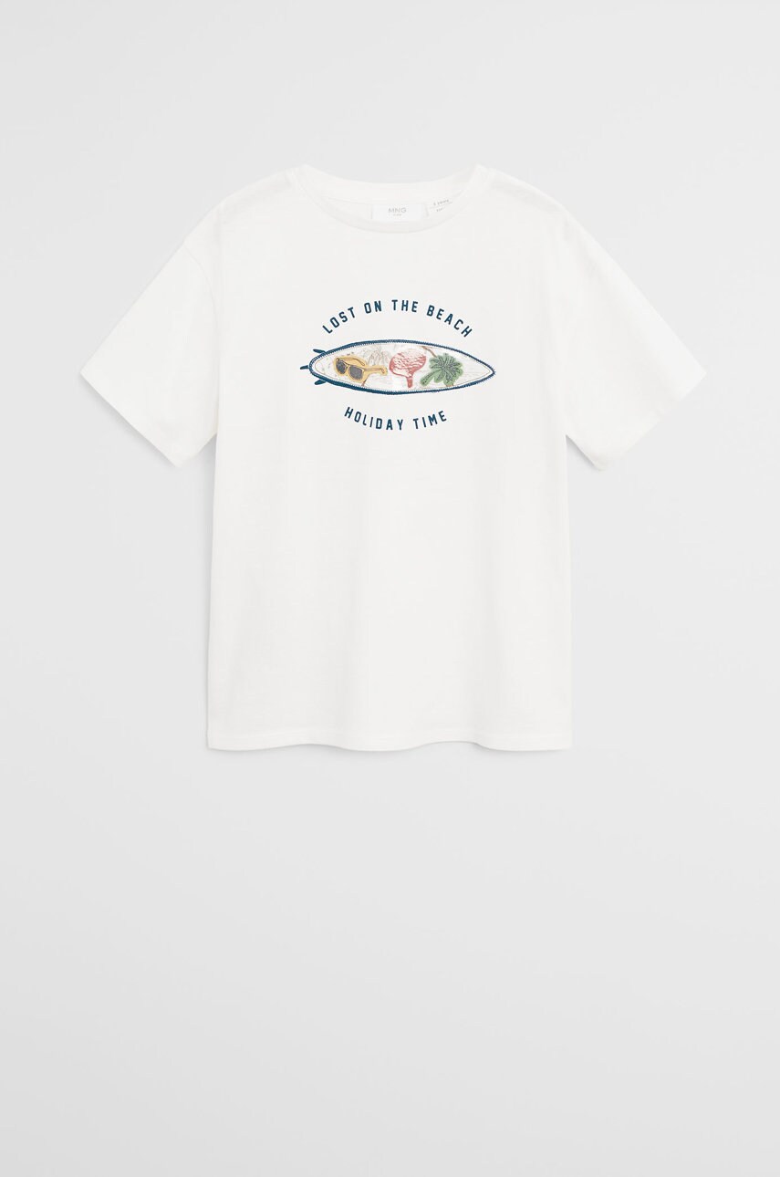 Mango kids - tricou copii waves 110-152 cm
