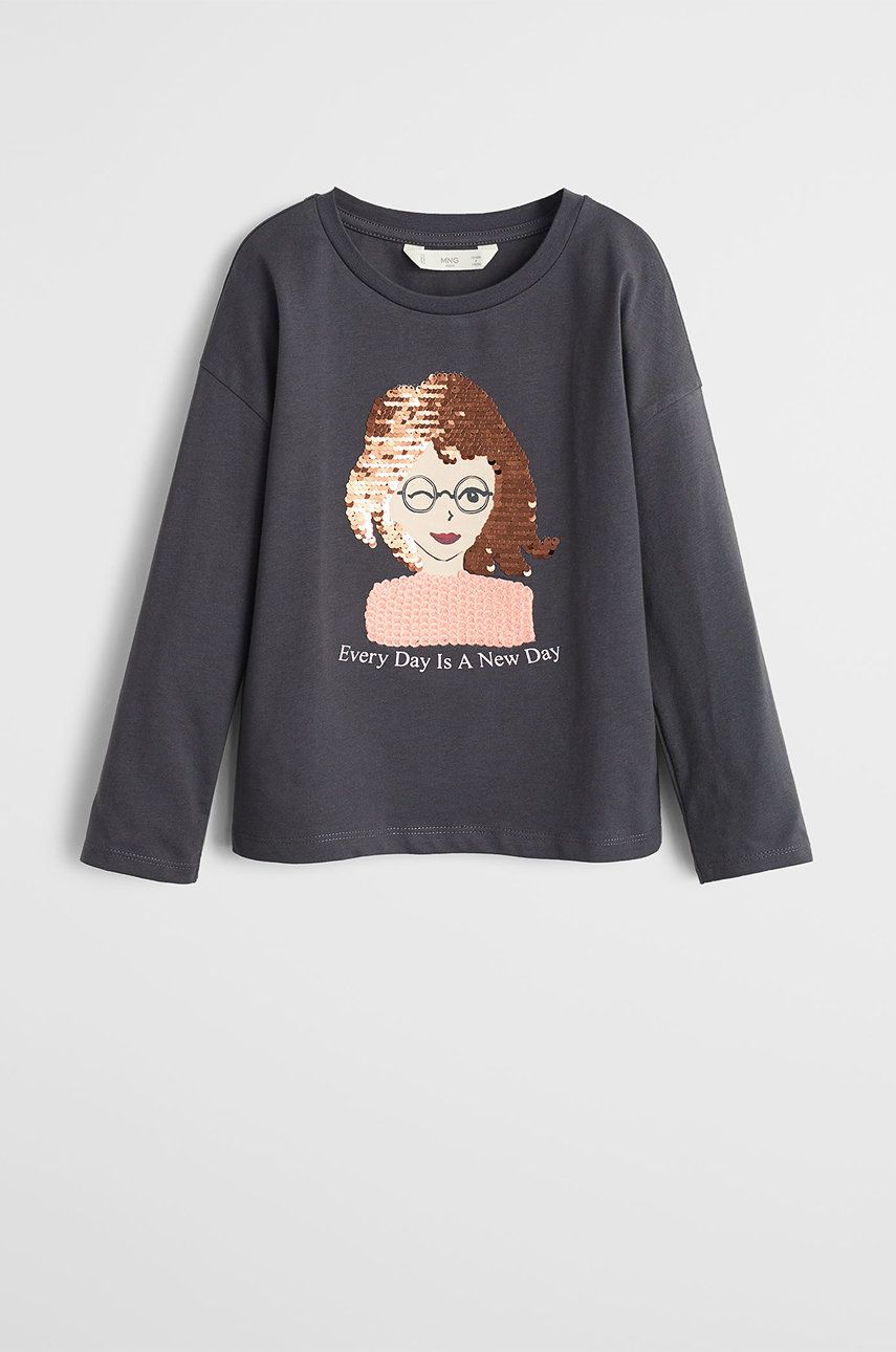 Mango Kids - Longsleeve copii Girls 110-164 cm