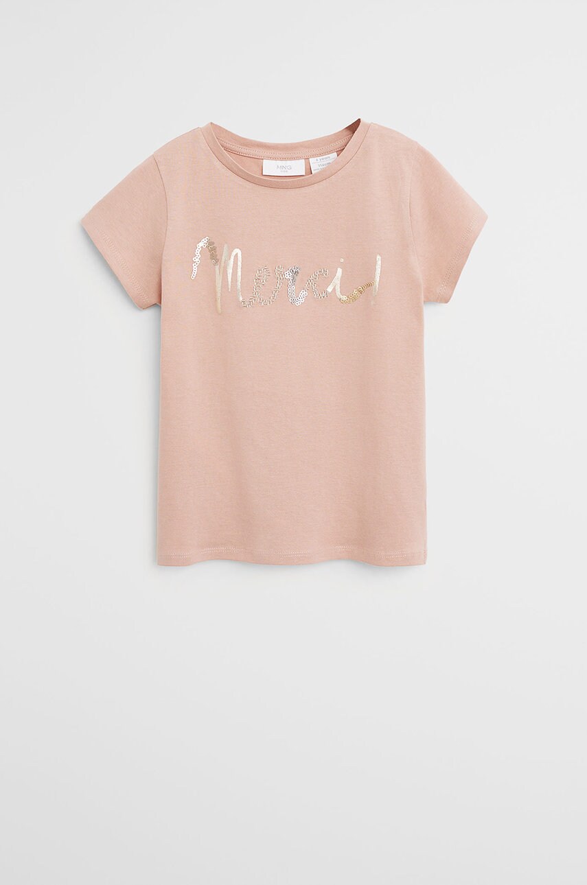 Mango kids - tricou copii merci 110-164 cm