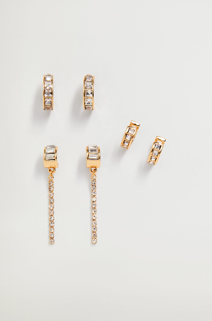 

Mango - Сережки JOY (3-PACK, Золотой