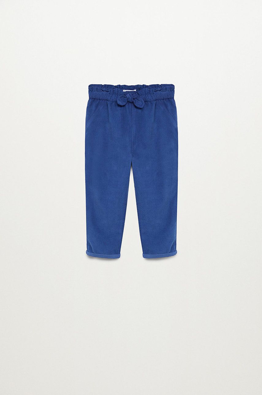Mango Kids - Pantaloni copii PLIN