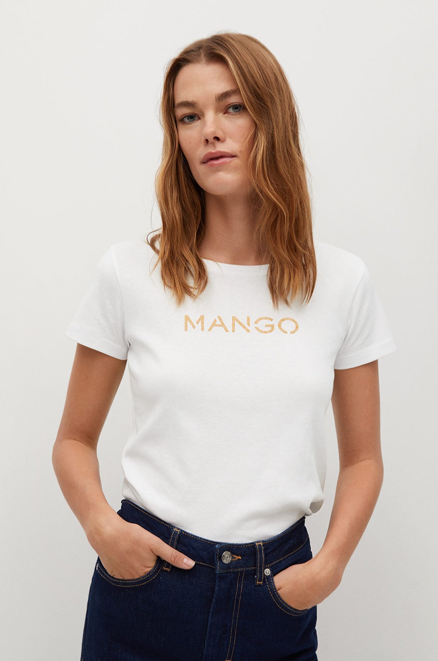 

Mango - Футболка PSMANGO, Белый
