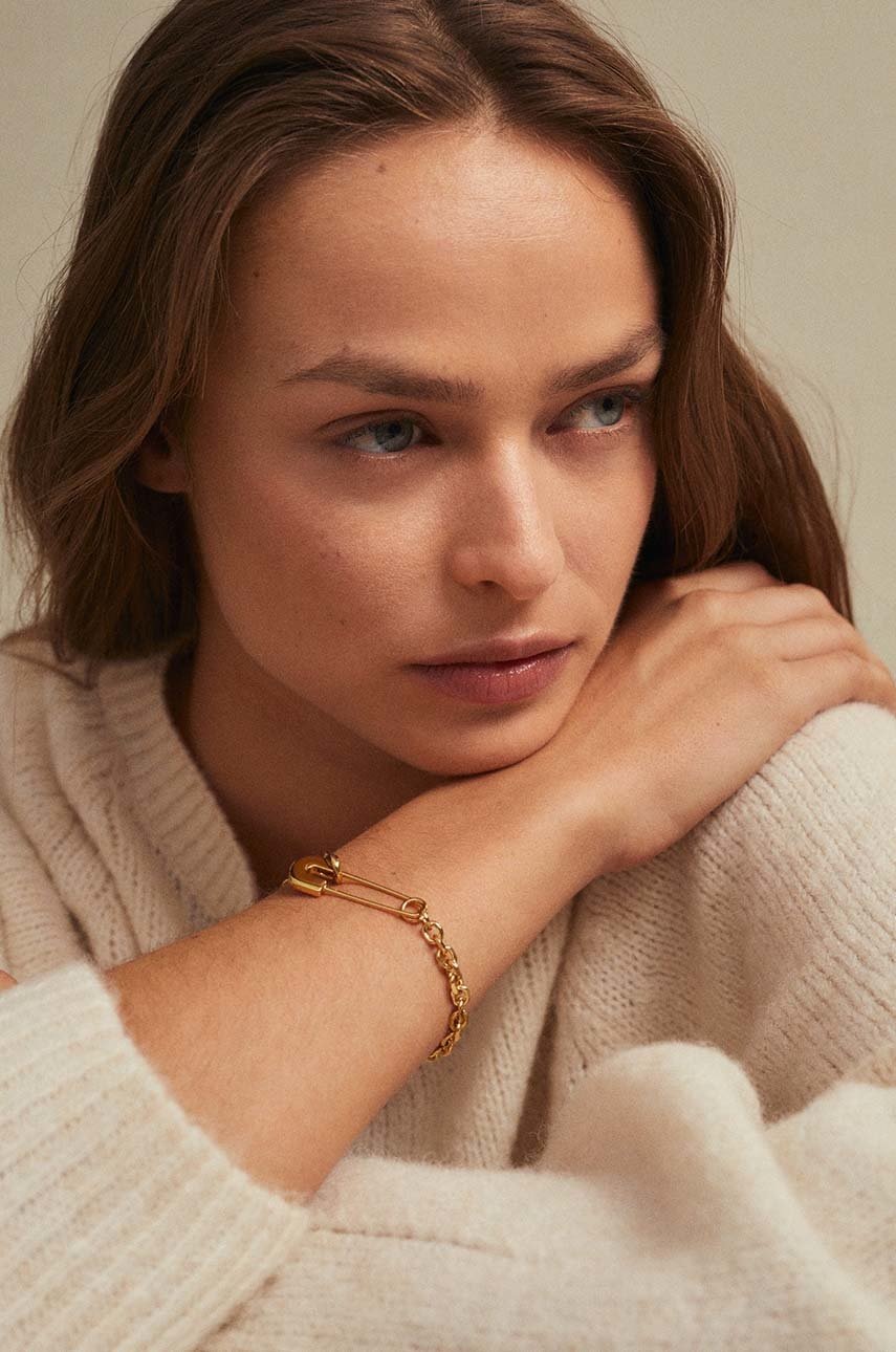 

Браслет Mango женский цвет золотой