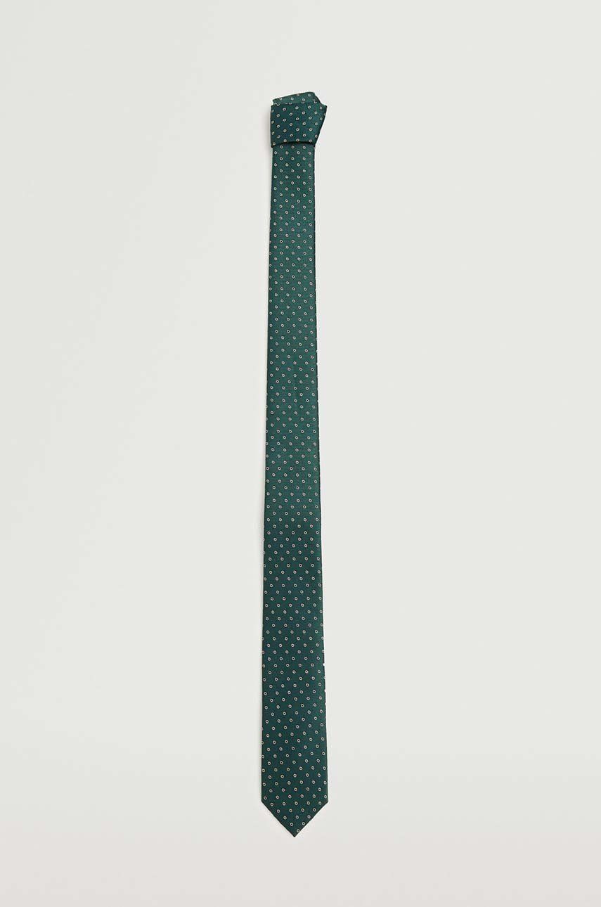 Mango Man cravata culoarea verde answear imagine noua