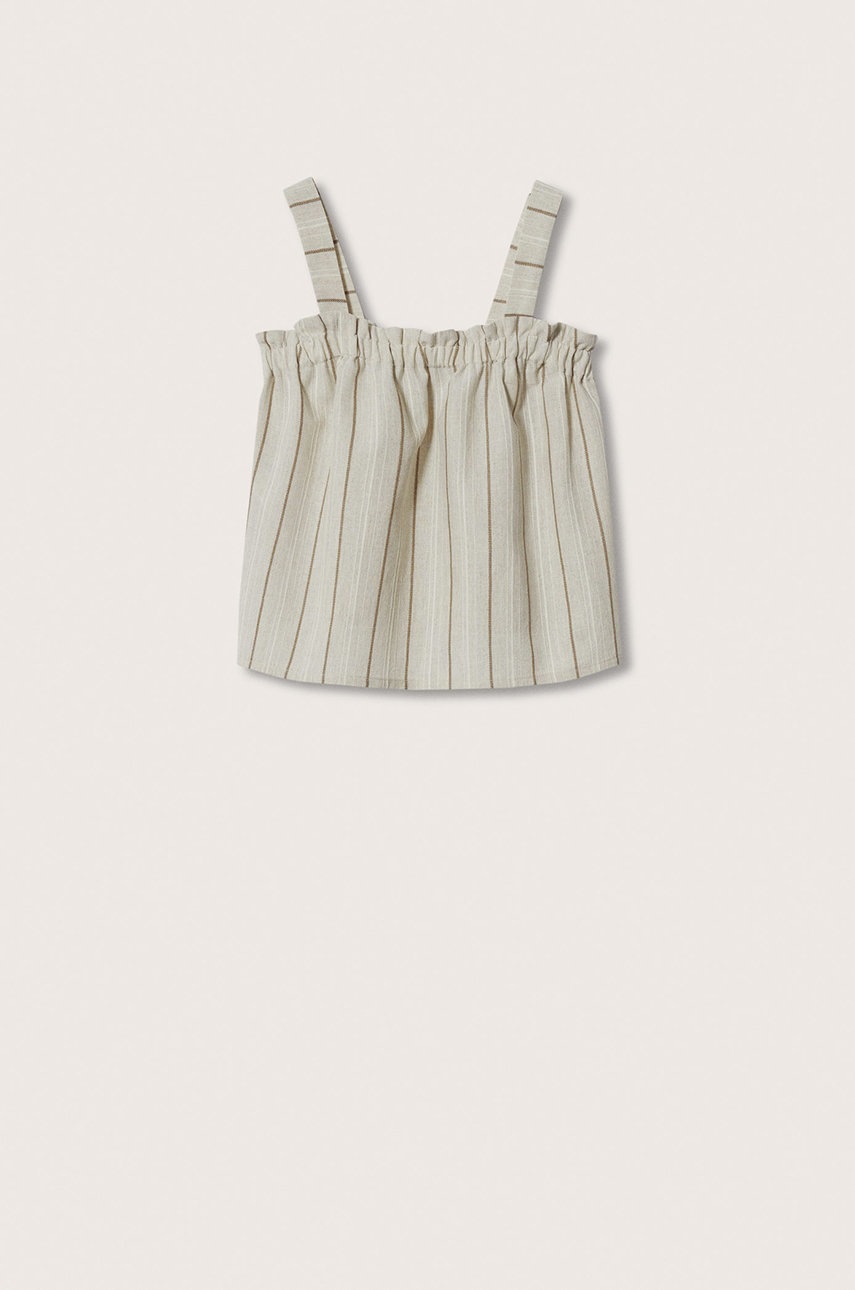 

Детска блуза Mango Kids Begur в бежово с десен, Бежов