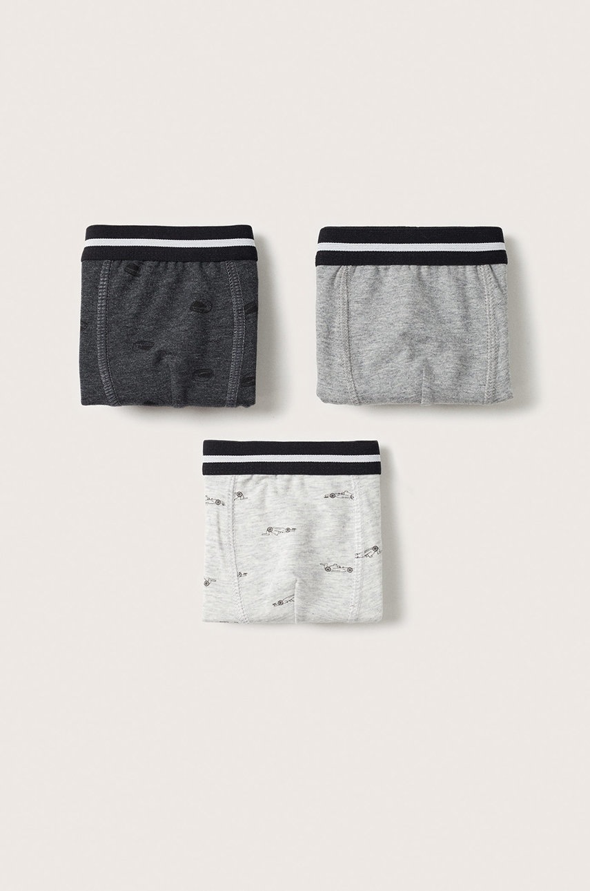 

Детски боксерки Mango Kids в сиво, Сив
