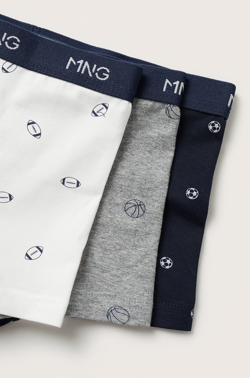 

Дитячі боксери Mango Kids Ballsb (3-pack) колір білий