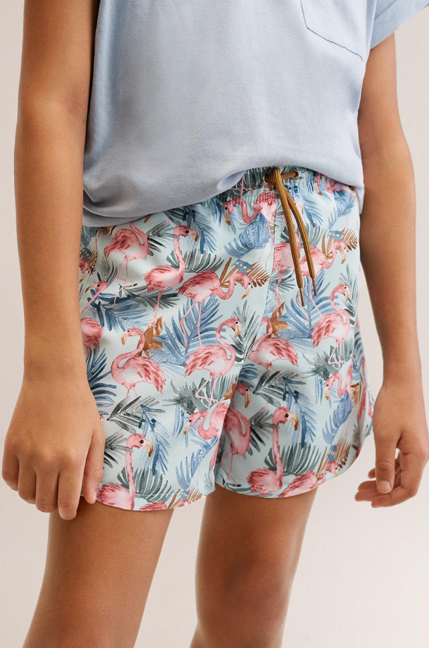 

Детски плувни шорти Mango Kids Flaminb в зелено, Зелен