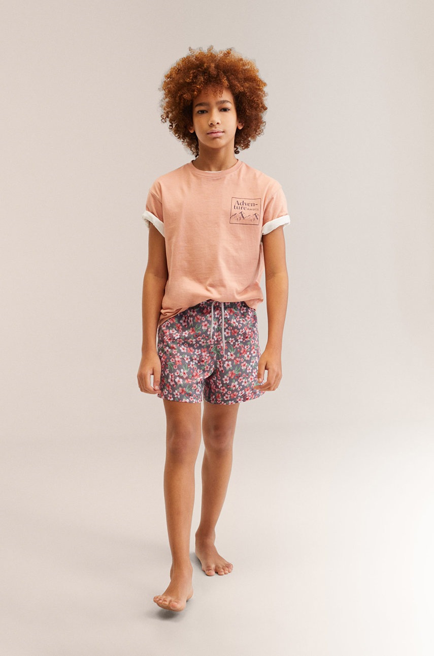 

Дитячі плавки Mango Kids колір коричневий