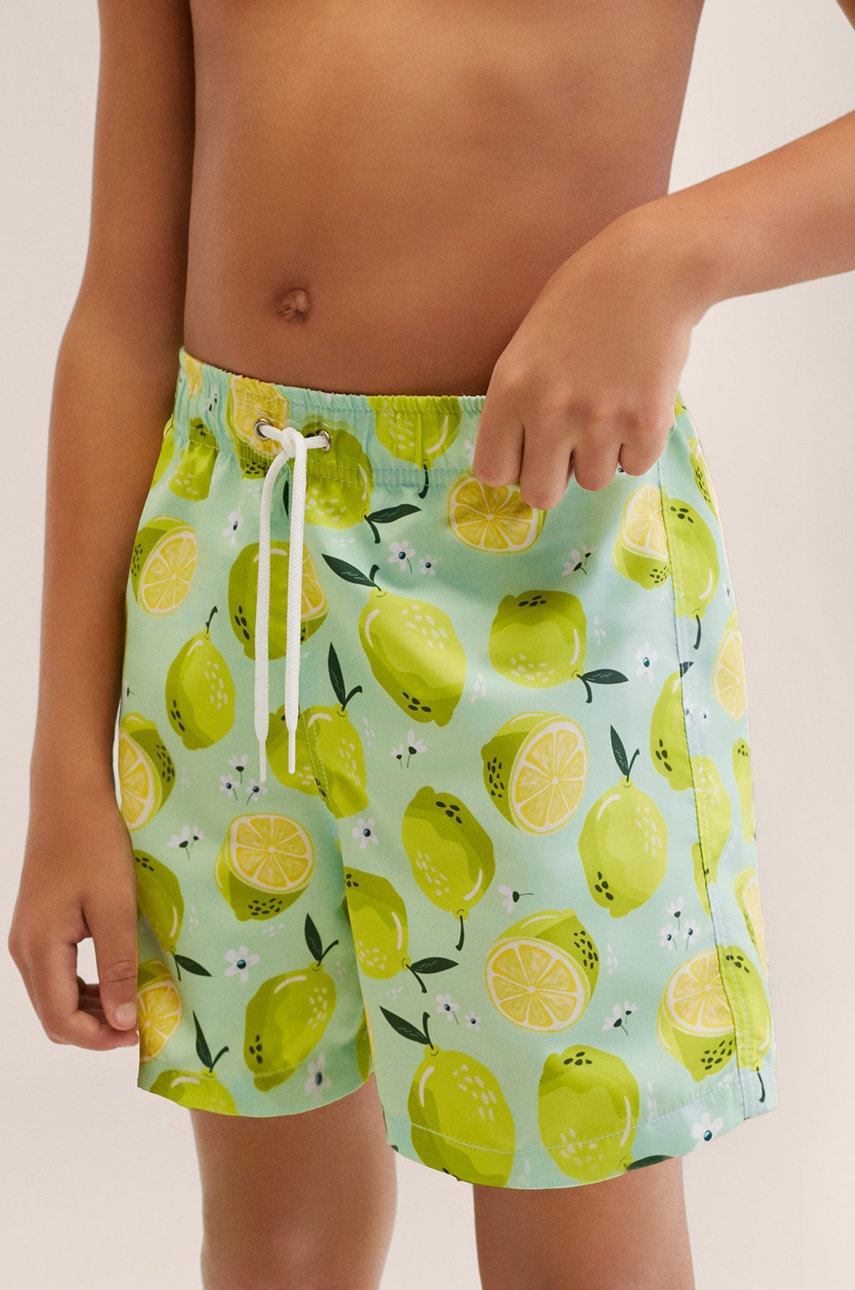 

Детски плувни шорти Mango Kids Limab в жълто, Жълт