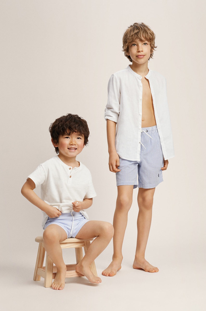 

Детски плувни шорти Mango Kids Cannes, Син