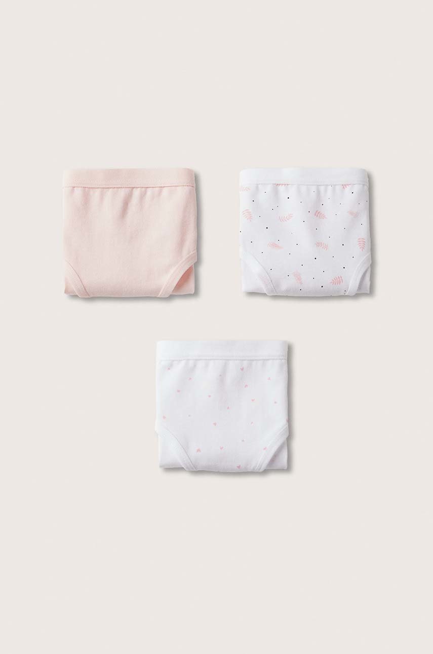 

Детски бикини Mango Kids Dulce (3 чифта) в розово, Розов