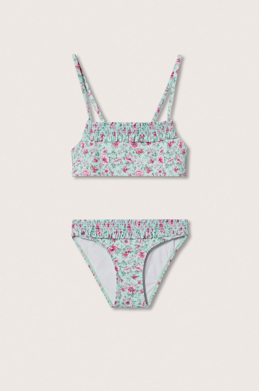 

Детски бански костюм Mango Kids Hawaig в зелено, Зелен