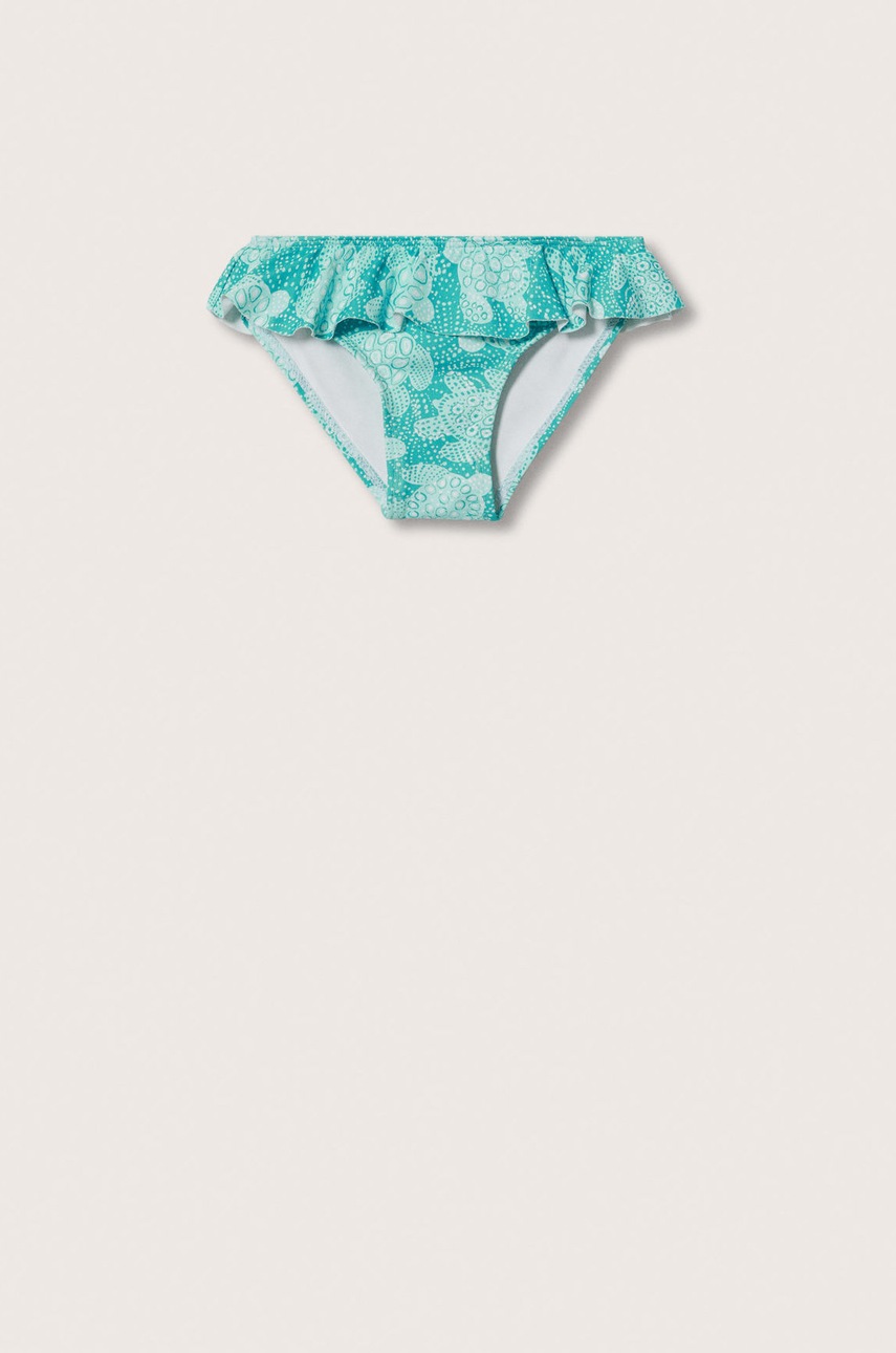 

Детско долнище на бански Mango Kids Tortubg в тюркоазено, Тюркоазен