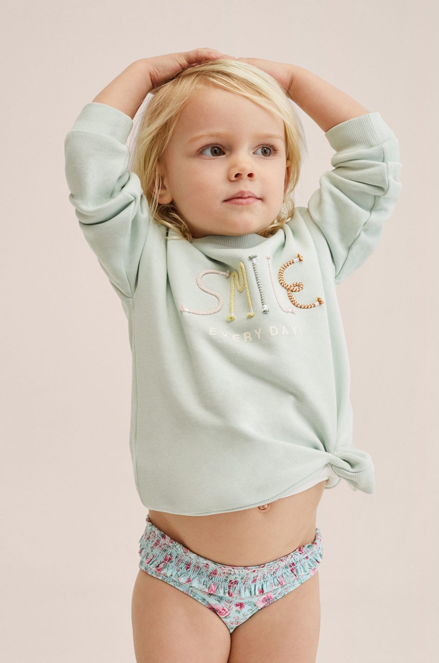 

Детские купальные трусы Mango Kids Hawaibg цвет зелёный