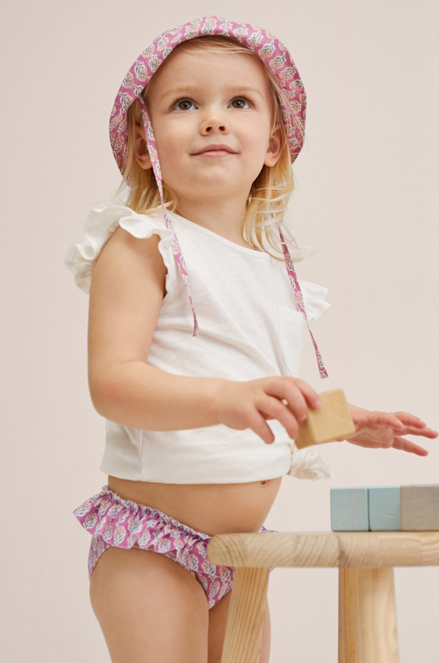 

Дитячі купальні труси Mango Kids Batikbg колір рожевий