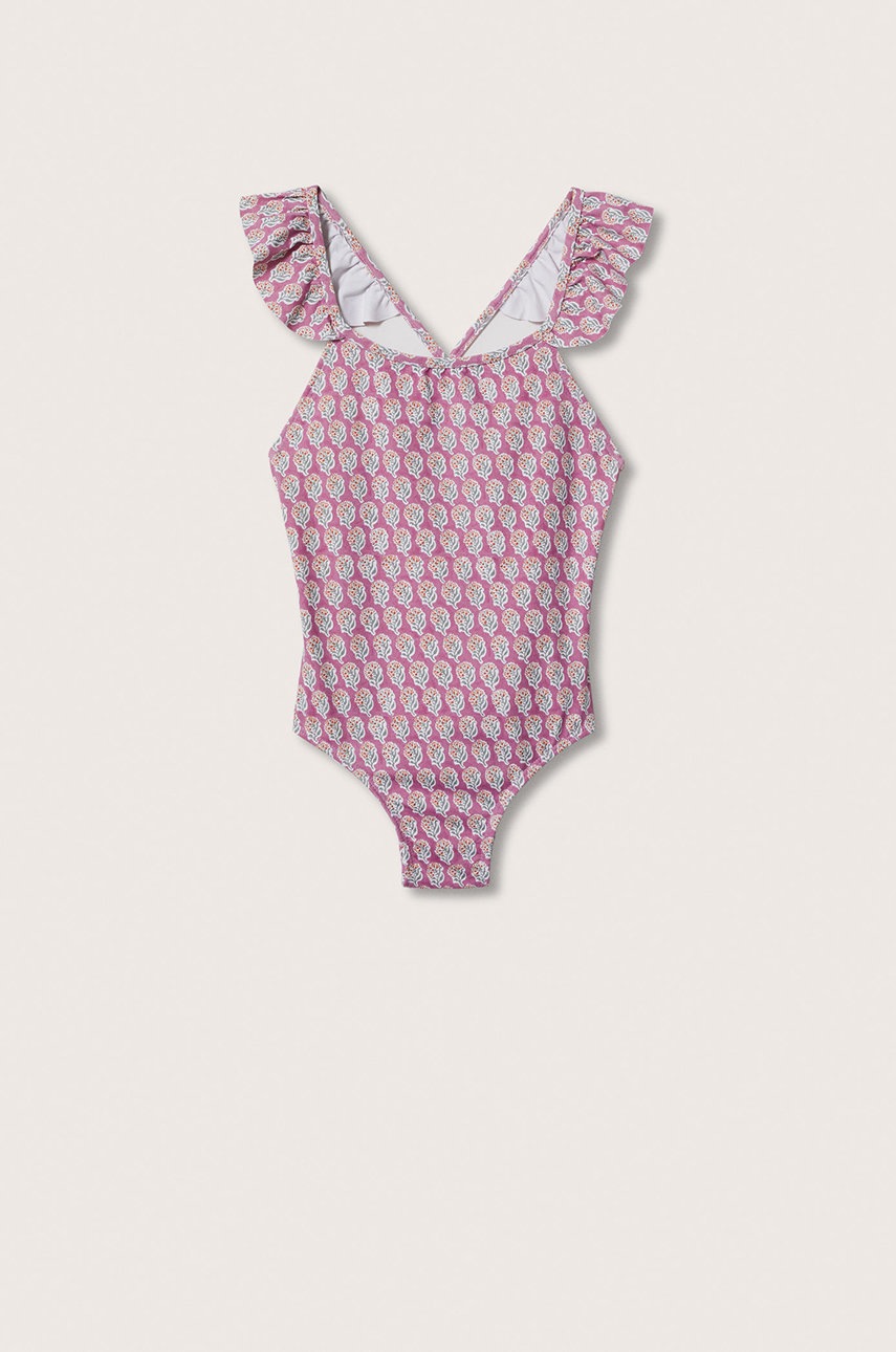 

Детски бански костюм Mango Kids Batikg в розово, Розов