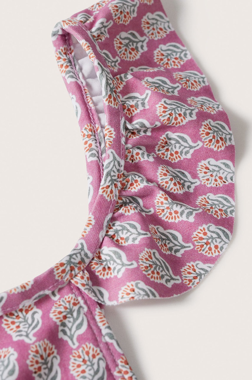 

Детский купальник Mango Kids Batikg цвет розовый