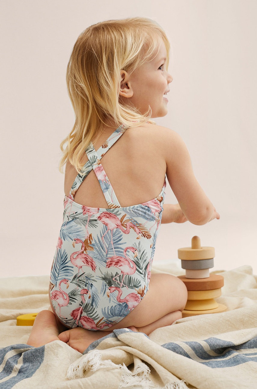 

Детский купальник Mango Kids Flaminbg цвет зелёный