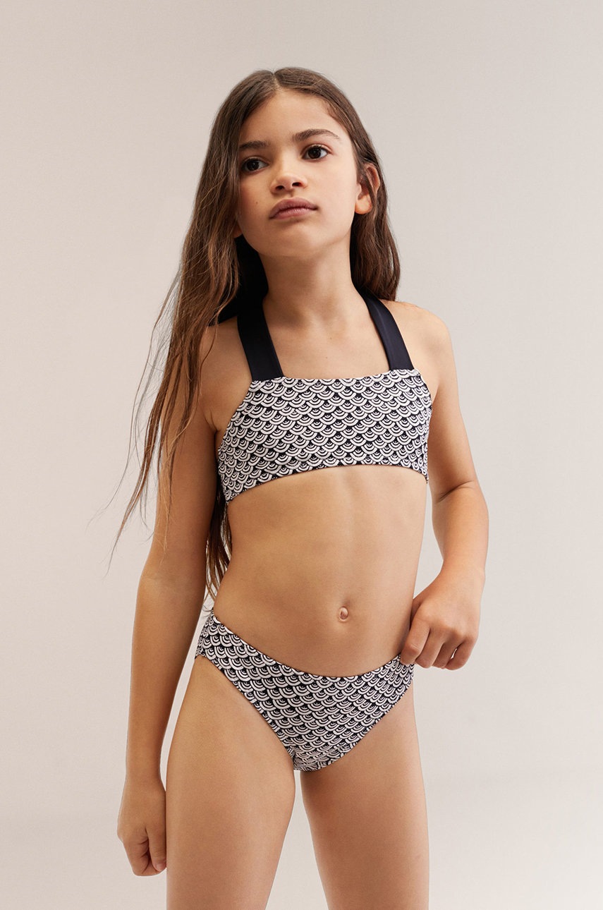 

Дитячий бюстгальтер для купання Mango Kids Olas колір чорний