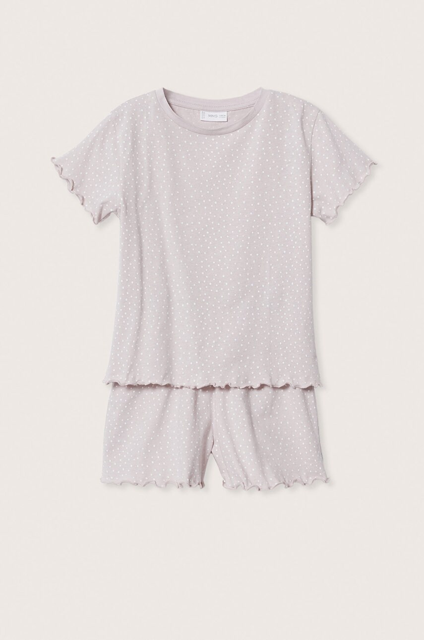 

Дитяча піжама Mango Kids Dotty колір фіолетовий візерунок
