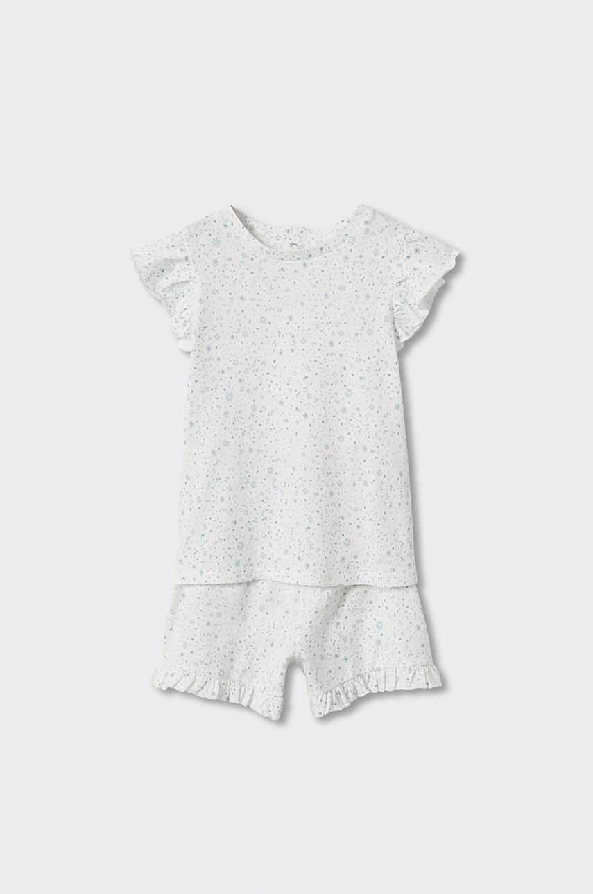 

Детская пижама Mango Kids Onab цвет белый узор