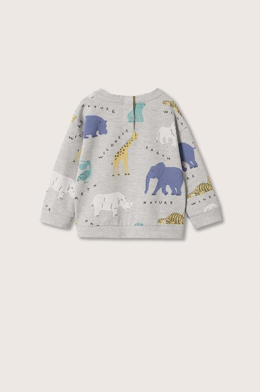 

Дитяча кофта Mango Kids колір сірий візерунок