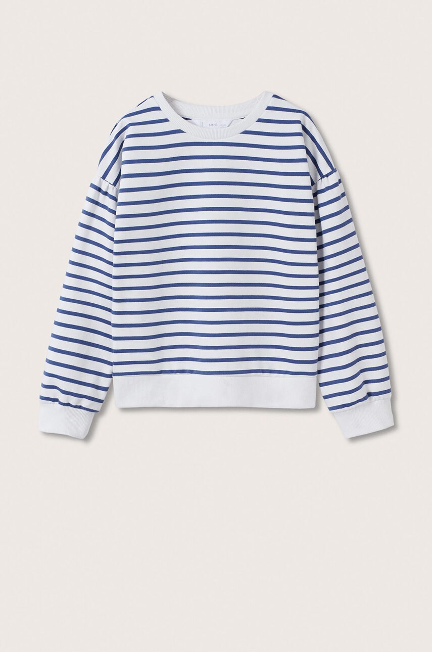 

Детски памучен суичър Mango Kids Sailort в бяло с десен, Бял