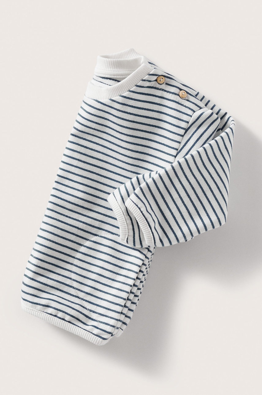 

Детская хлопковая кофта Mango Kids Rayi цвет синий узор