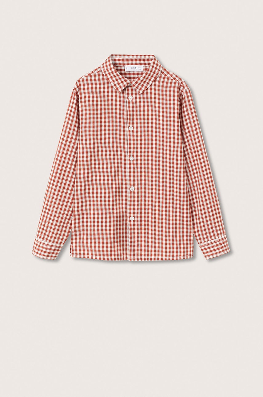 

Детска риза Mango Kids, Оранжев