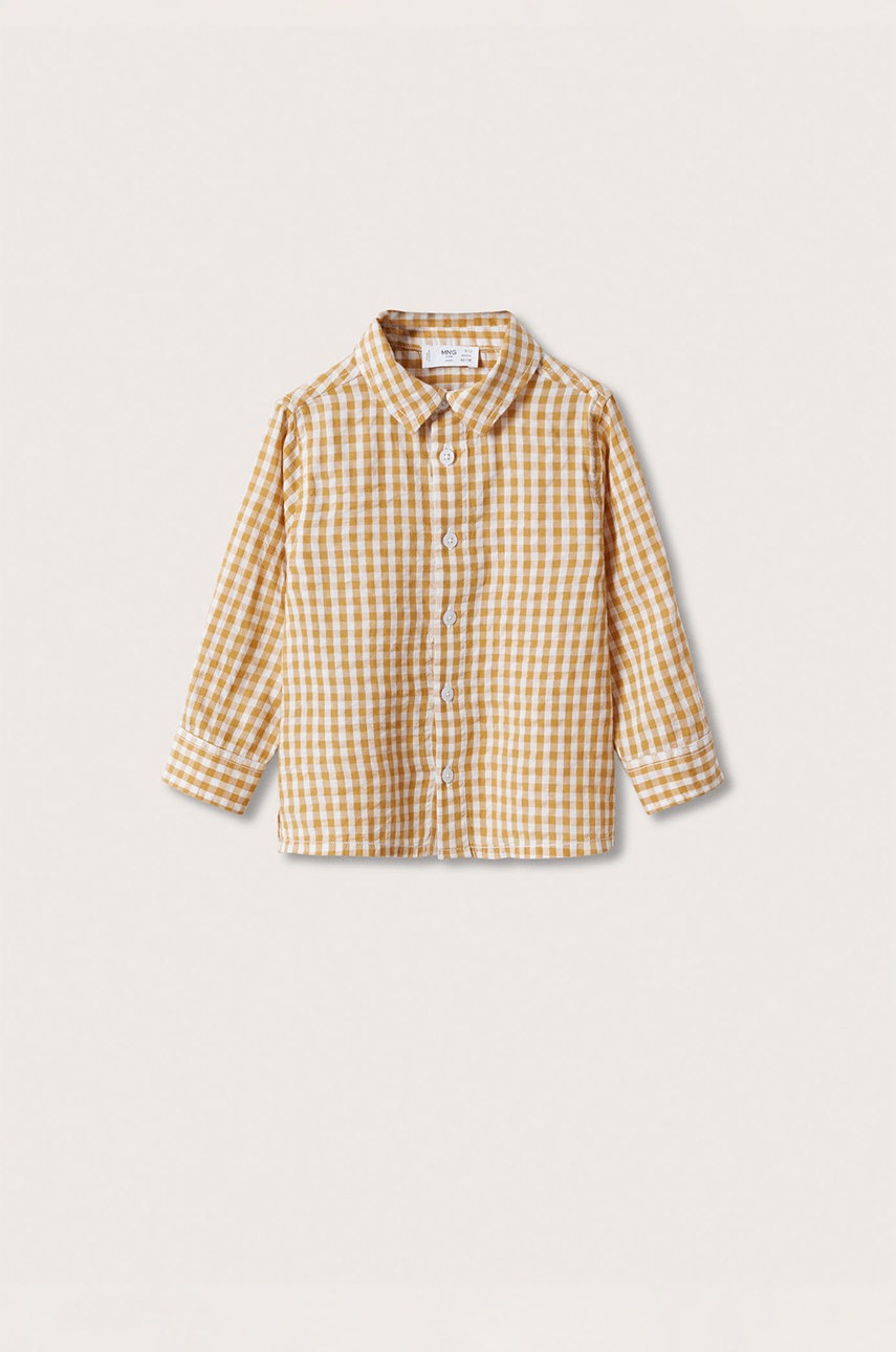 

Детска риза Mango Kids в жълто, Жълт