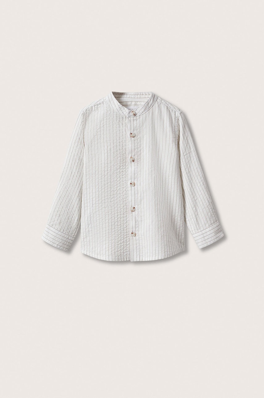 

Детска риза Mango Kids Brunob в бежово, Бежов
